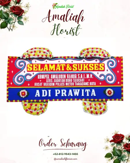 Papan Bunga Ucapan Selamat Mander