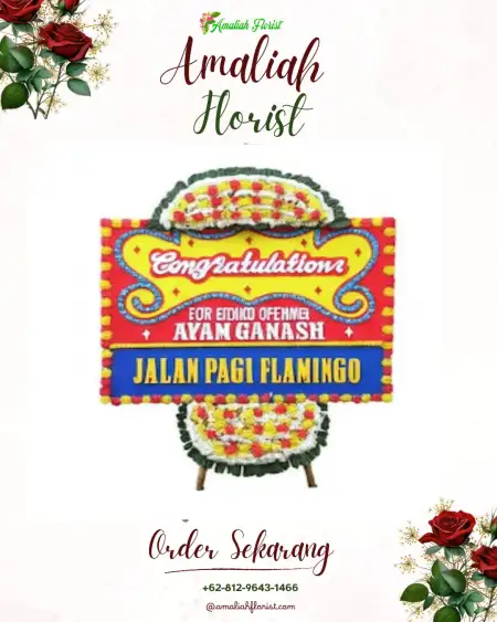 Sewa Papan Bunga Mander